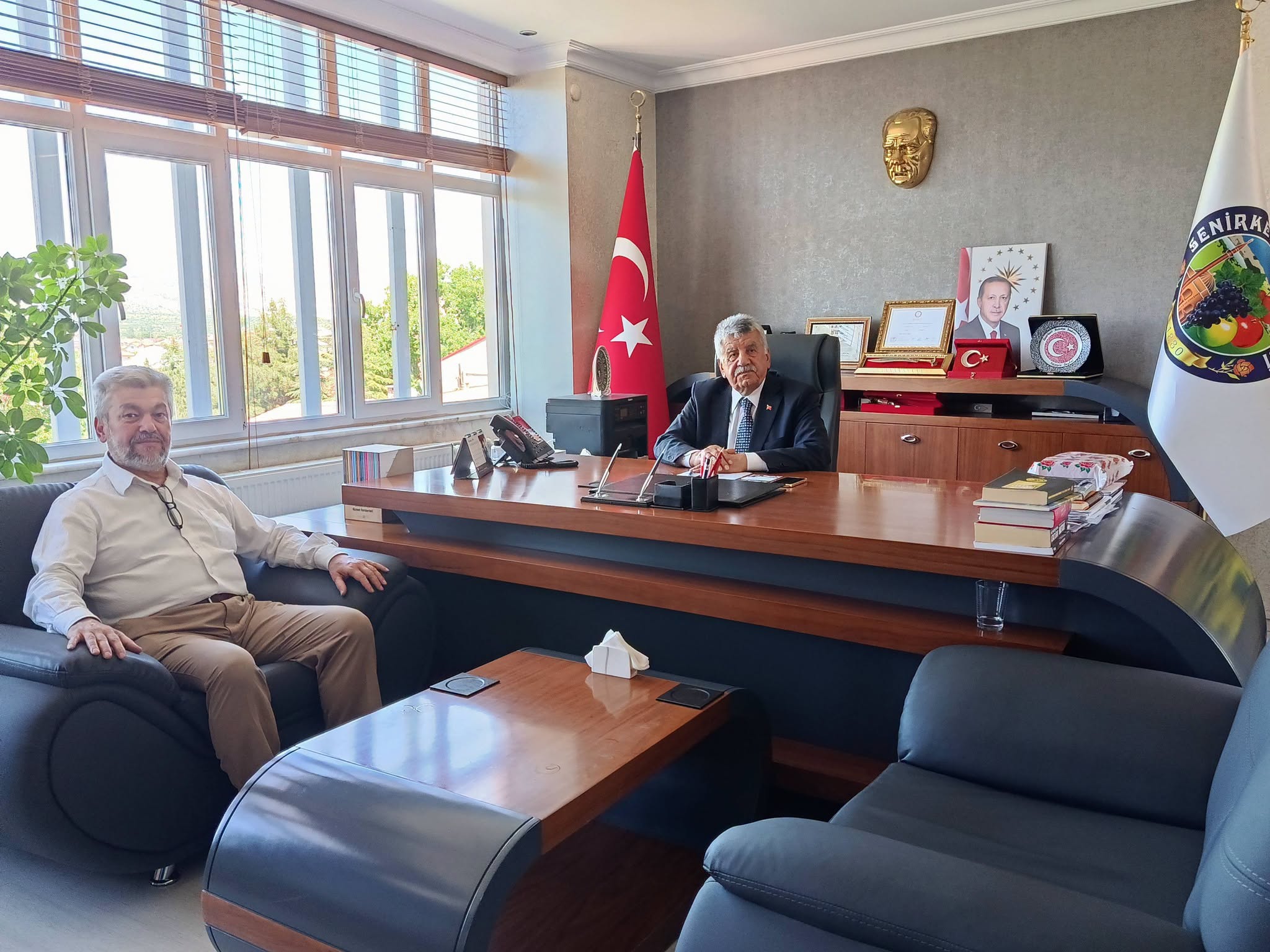 İlçe Müftümüz Sayın Kadir Küçük’ten Başkanımız Hüseyin Baykal’a Makam Ziyareti